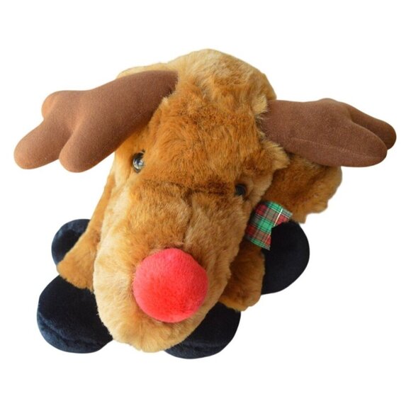 Vintage Fairview 1993 JC Penney Christmas Collection Large Reindeer Plush Toy - Picture 1 of 9